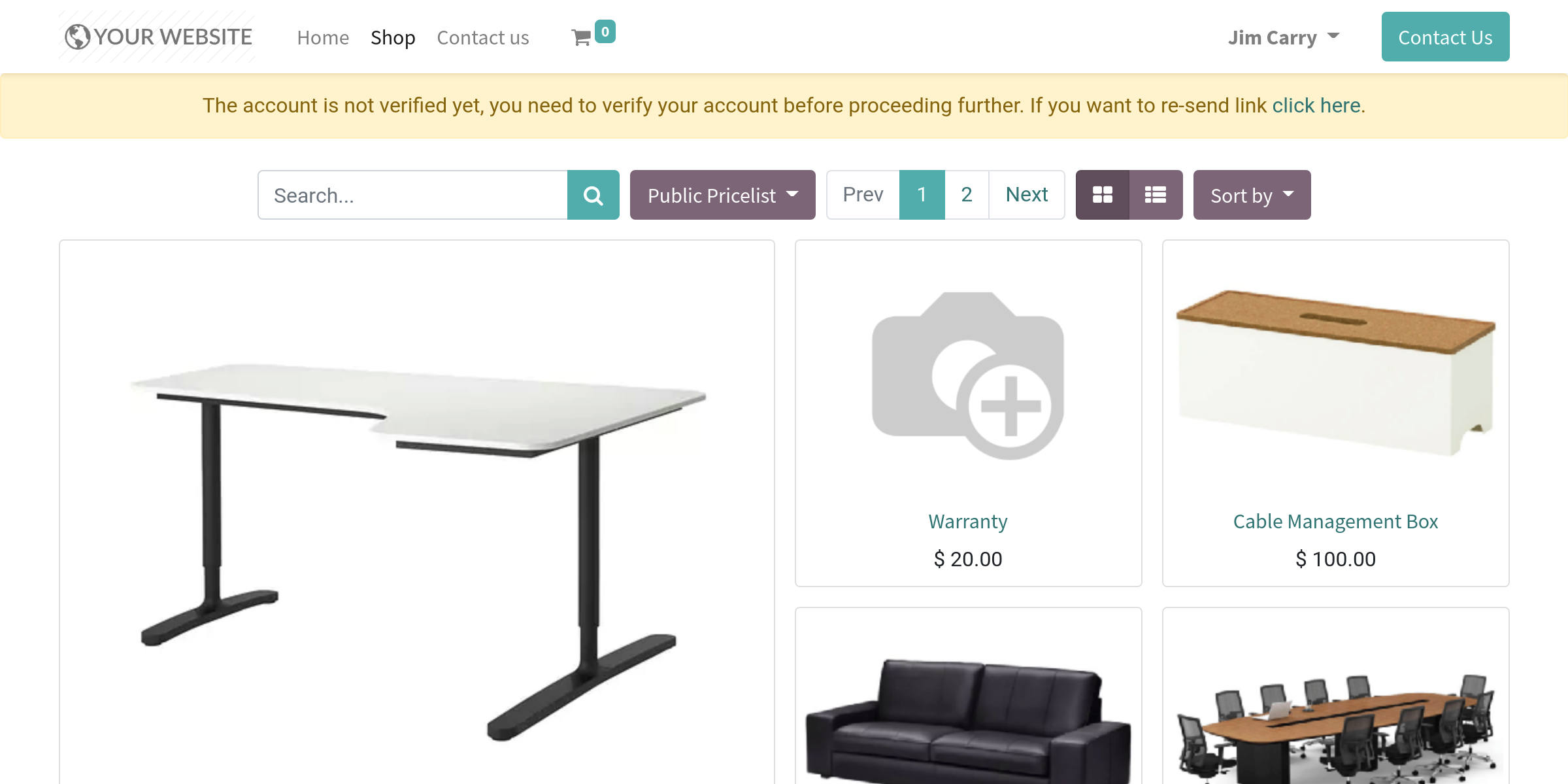 Odoo Website Email Verification