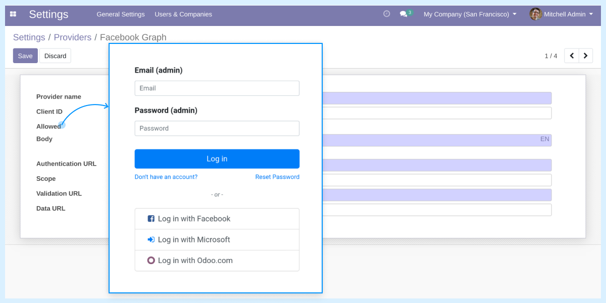 Odoo Website SSO Odoo Website SSO