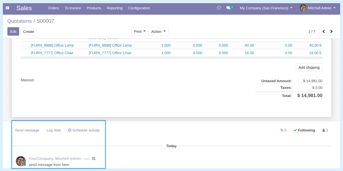 Odoo Chatter Message Edit And Delete